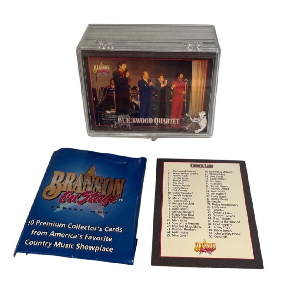 Branson On Stage Collectors Cards Complete Set 100 Checklist & Case Incl 1992